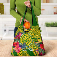 Personalised Leone High School Grocery Bag American Samoa Schools Polynesian Tropical Flowers LT14 - Polynesian Pride
