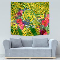 Personalised Leone High School Tapestry American Samoa Schools Polynesian Tropical Flowers LT14 - Polynesian Pride