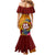 Personalised Tafuna High School Mermaid Dress American Samoa Schools Polynesian Tropical Flowers LT14 - Polynesian Pride