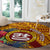 Personalised Tafuna High School Round Carpet American Samoa Schools Polynesian Tropical Flowers LT14 - Polynesian Pride