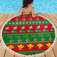 Hawaii Christmas Beach Blanket Mele Kalikimaka LT14 - Polynesian Pride