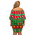 Personalised Hawaii Christmas Off Shoulder Short Dress Mele Kalikimaka LT14 - Polynesian Pride