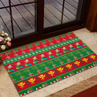 Hawaii Christmas Rubber Doormat Mele Kalikimaka LT14 - Polynesian Pride