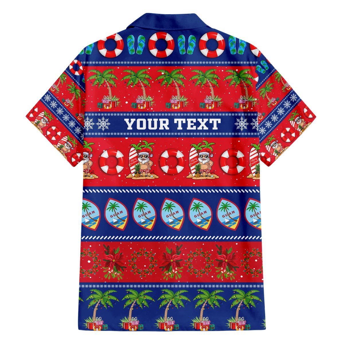 Personalised Guam Christmas Hawaiian Shirt Felis Pasgua LT14 - Polynesian Pride