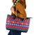 Guam Christmas Leather Tote Bag Felis Pasgua LT14 Blue - Polynesian Pride