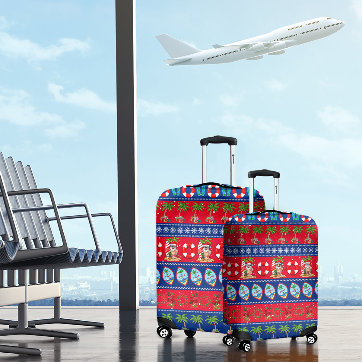 Guam Christmas Luggage Cover Felis Pasgua LT14 - Polynesian Pride