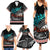 Personalised New Zealand Waka Family Matching Summer Maxi Dress and Hawaiian Shirt Aotearoa Maori Silver Fern Pattern LT14 - Polynesian Pride