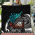 Personalised New Zealand Waka Quilt Aotearoa Maori Silver Fern Pattern LT14 Black - Polynesian Pride