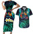 Personalised Pasifika Festival Auckland Couples Matching Short Sleeve Bodycon Dress and Hawaiian Shirt 2024 Pacific Islands Polynesian Pattern LT14 Purple - Polynesian Pride