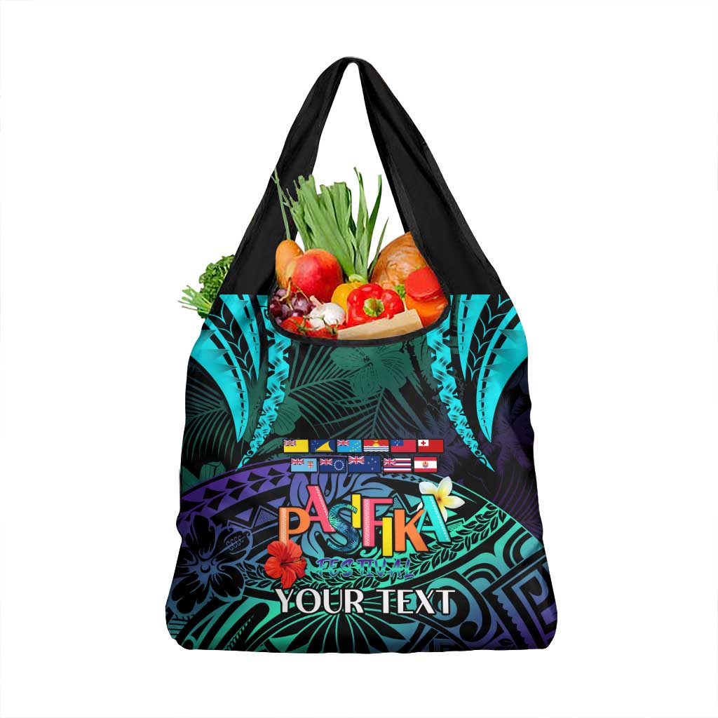Personalised Pasifika Festival Auckland Grocery Bag Pacific Islands Polynesian Pattern LT14 1-pack One Size Purple - Polynesian Pride
