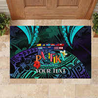Personalised Pasifika Festival Auckland Rubber Doormat 2024 Pacific Islands Polynesian Pattern LT14 - Polynesian Pride