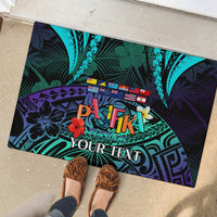 Personalised Pasifika Festival Auckland Rubber Doormat 2024 Pacific Islands Polynesian Pattern LT14 - Polynesian Pride