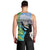 Personalised Honolulu Aloha Hawaii Men Tank Top Tropical Leaves With Hula Girl LT14 - Polynesian Pride