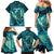 Personalised New Zealand Waitangi Day Family Matching Mermaid Dress and Hawaiian Shirt Hei Tiki With Maori Waka - Whakarare Pattern