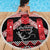 Toitu Te Tiriti O Waitangi Beach Blanket Maori Wharenui With Taniko Motifs