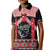 Toitu Te Tiriti O Waitangi Kid Polo Shirt Maori Wharenui With Taniko Motifs