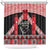 Toitu Te Tiriti O Waitangi Shower Curtain Maori Wharenui With Taniko Motifs