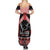 Toitu Te Tiriti O Waitangi Summer Maxi Dress Maori Wharenui With Taniko Motifs