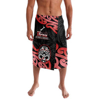 New Zealand 1840 Waitangi Day Lavalava Aotearoa Haka Mask - Red Version LT14 Red - Polynesian Pride