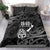 New Zealand 1840 Waitangi Day Bedding Set Aotearoa Haka Mask - Black Version