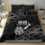 New Zealand 1840 Waitangi Day Bedding Set Aotearoa Haka Mask - Black Version