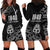 New Zealand 1840 Waitangi Day Hoodie Dress Aotearoa Haka Mask - Black Version