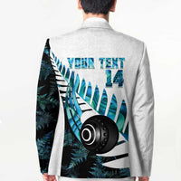 New Zealand Lawn Bowls Custom Blazer Aotearoa Silver Fern Paua Shell LT14 - Polynesian Pride