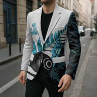 New Zealand Lawn Bowls Custom Blazer Aotearoa Silver Fern Paua Shell LT14 - Polynesian Pride