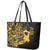 Polynesia Bone Cancer Awareness Leather Tote Bag Fight Warriors