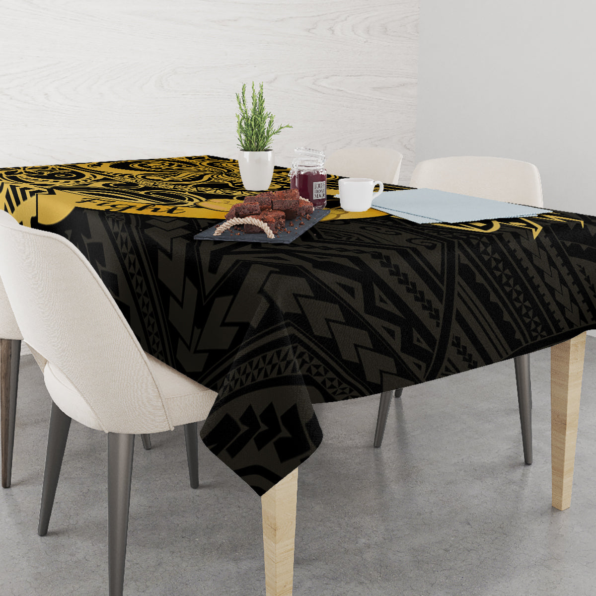 Polynesia Bone Cancer Awareness Tablecloth Fight Warriors LT14 - Polynesian Pride