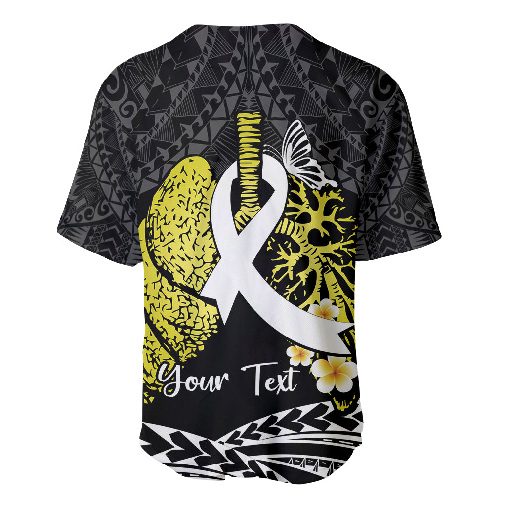 Personalised Polynesia World Lung Cancer Day Baseball Jersey Faith Hope Love LT14 - Polynesian Pride