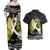 Personalised Polynesia World Lung Cancer Day Couples Matching Off Shoulder Maxi Dress and Hawaiian Shirt Faith Hope Love