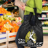 Polynesia World Lung Cancer Day Grocery Bag Faith Hope Love LT14 - Polynesian Pride