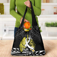 Polynesia World Lung Cancer Day Grocery Bag Faith Hope Love LT14 - Polynesian Pride
