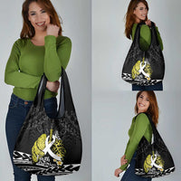 Polynesia World Lung Cancer Day Grocery Bag Faith Hope Love LT14 - Polynesian Pride