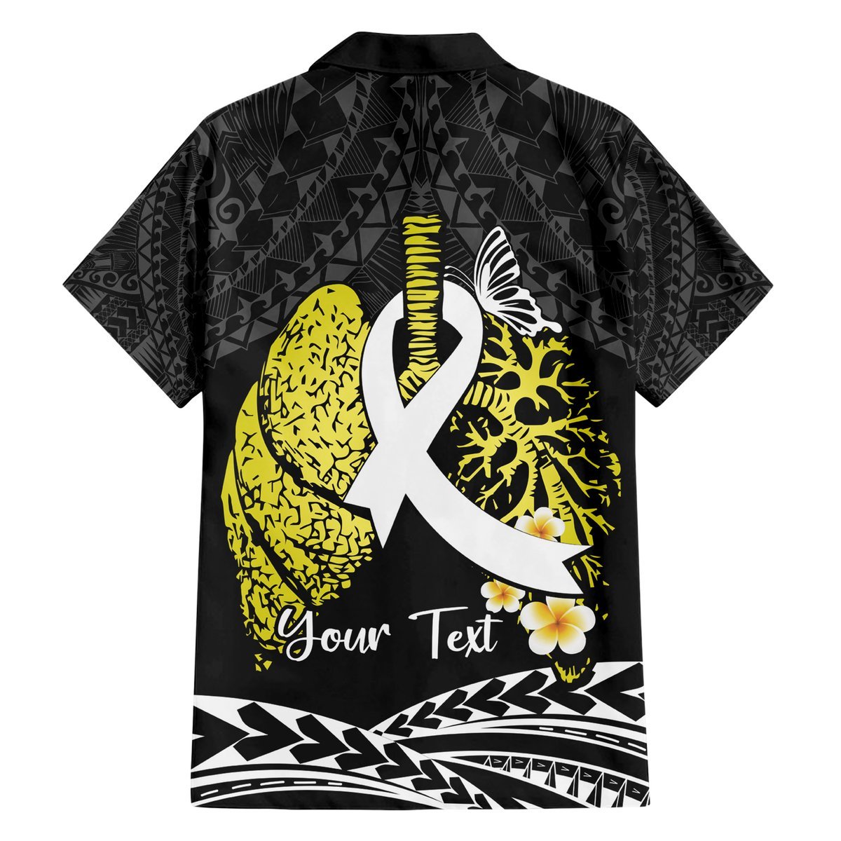 Personalised Polynesia World Lung Cancer Day Hawaiian Shirt Faith Hope Love LT14 - Polynesian Pride