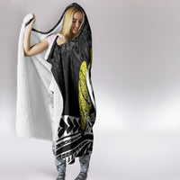 Polynesia World Lung Cancer Day Hooded Blanket Faith Hope Love LT14 - Polynesian Pride