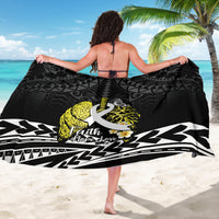 Polynesia World Lung Cancer Day Sarong Faith Hope Love LT14 - Polynesian Pride