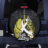 Polynesia World Lung Cancer Day Spare Tire Cover Faith Hope Love LT14 - Polynesian Pride