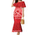 Personalised In September We Wear Red Family Matching Mermaid Dress and Hawaiian Shirt Polynesia Blood Cancer Awareness