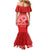 Personalised In September We Wear Red Family Matching Mermaid Dress and Hawaiian Shirt Polynesia Blood Cancer Awareness