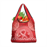 Personalised In September We Wear Red Grocery Bag Polynesia Blood Cancer Awareness LT14 1-pack One Size Red - Polynesian Pride