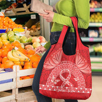 Personalised In September We Wear Red Grocery Bag Polynesia Blood Cancer Awareness LT14 - Polynesian Pride