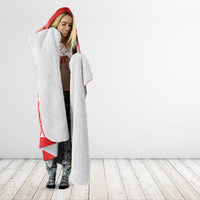 Personalised In September We Wear Red Hooded Blanket Polynesia Blood Cancer Awareness LT14 - Polynesian Pride