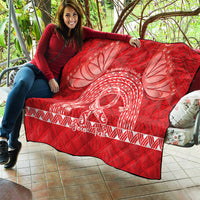 Personalised In September We Wear Red Quilt Polynesia Blood Cancer Awareness LT14 - Polynesian Pride