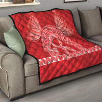 Personalised In September We Wear Red Quilt Polynesia Blood Cancer Awareness LT14 - Polynesian Pride