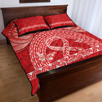 Personalised In September We Wear Red Quilt Bed Set Polynesia Blood Cancer Awareness LT14 - Polynesian Pride
