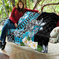 Personalised Guam Liberation Day Quilt 80th Anniversary Chamorro Latte Stone With Guasali Flowers LT14 - Polynesian Pride