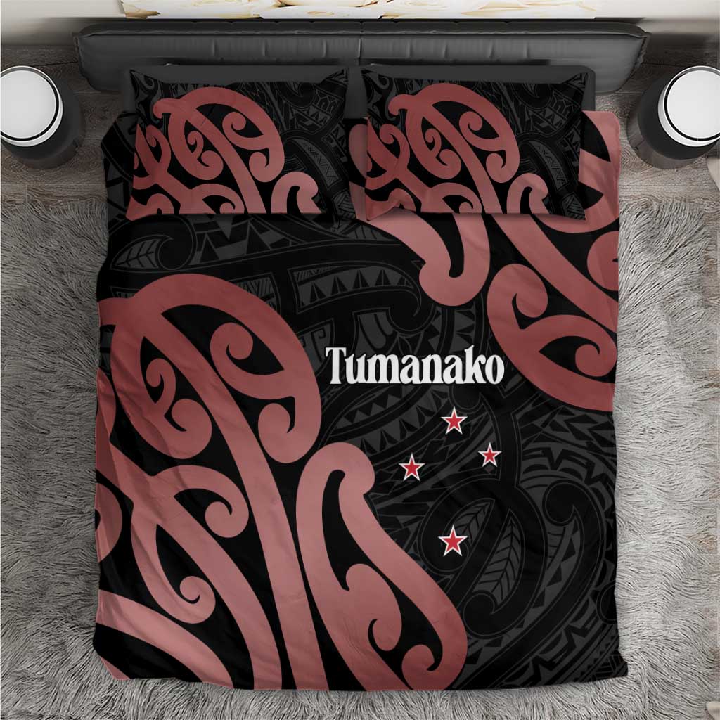 New Zealand Mangopare Tamanako Bedding Set Aotearoa Maori LT14 Brown - Polynesian Pride