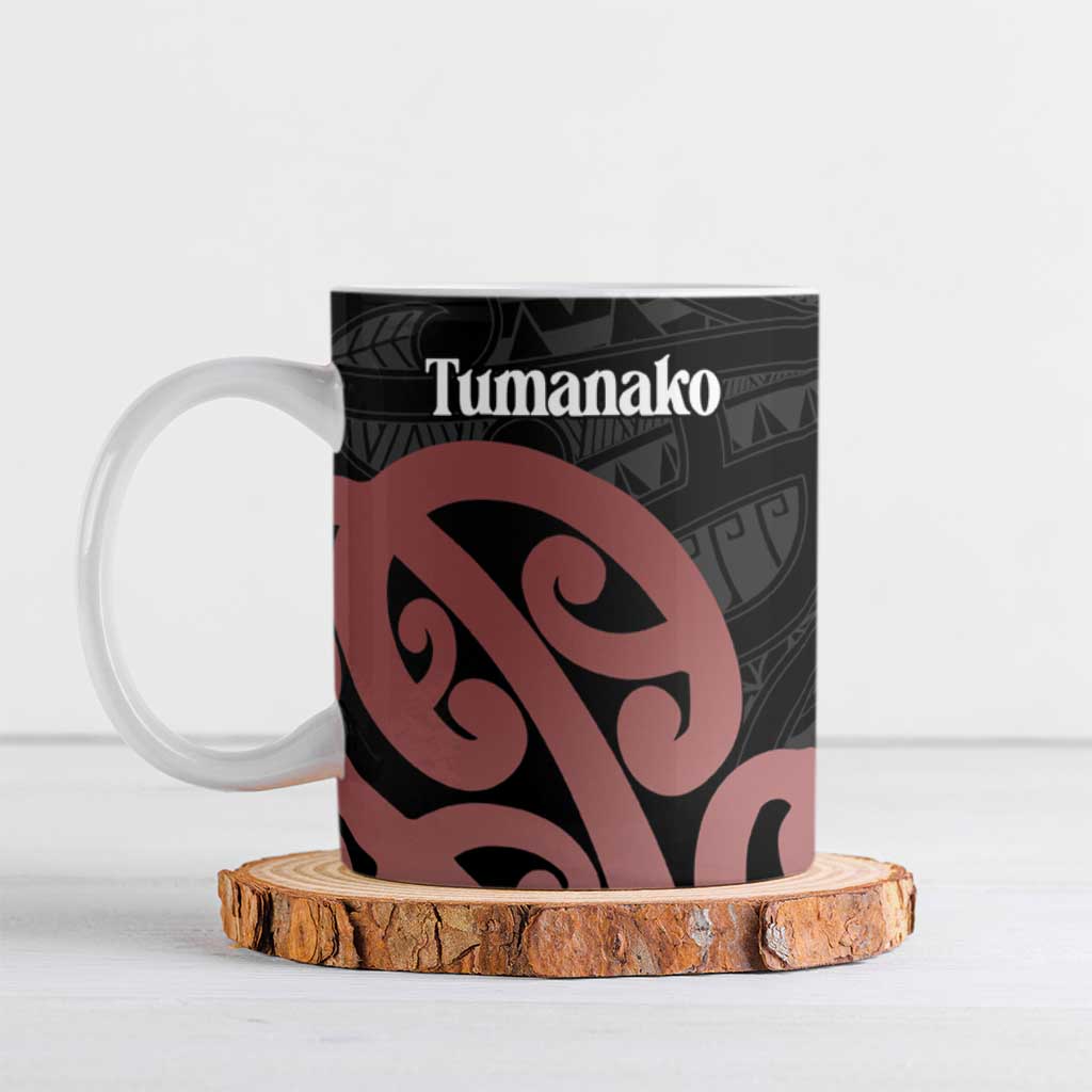 New Zealand Mangopare Tamanako Ceramic Mug Aotearoa Maori LT14 Brown - Polynesian Pride